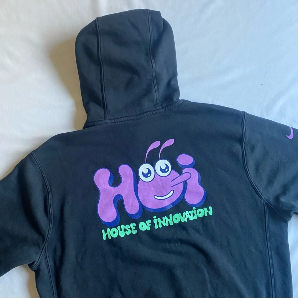 Nike HOI Hoodie Mens M House Of Innovation PAR/002 Butterfly Bugs Sweatshirt Top